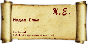 Magas Emma névjegykártya